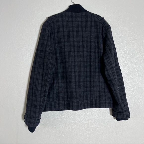 INC Internacional Concepts Plaid Zip-Up Jacket Size L - Picture 6 of 8